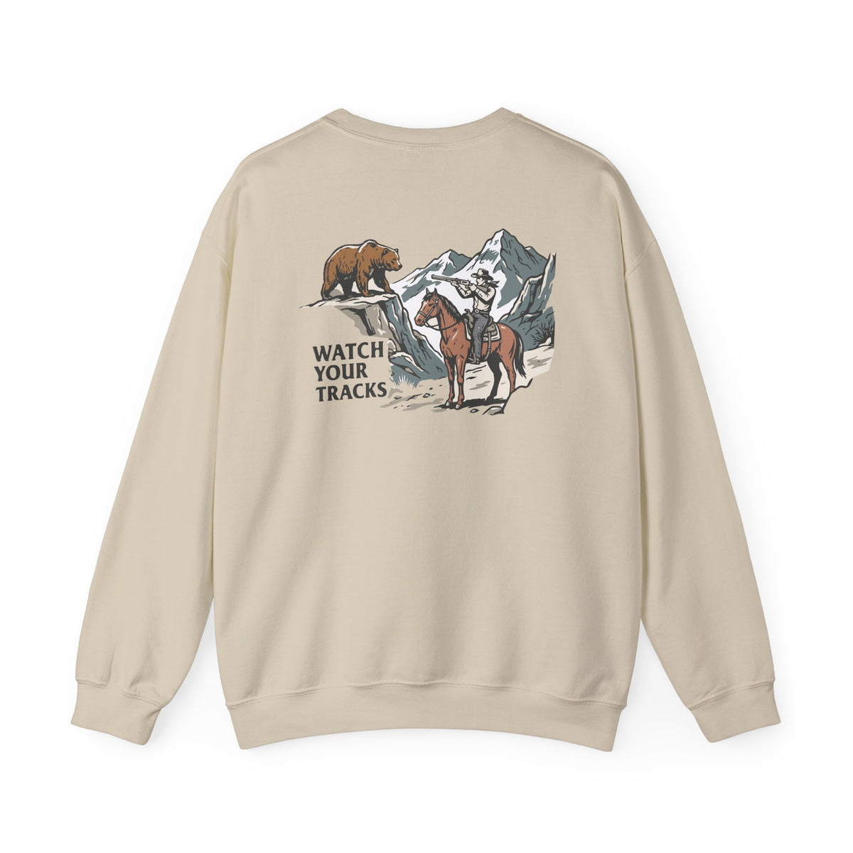 'Watch Your Tracks' Graphic Sweatshirt