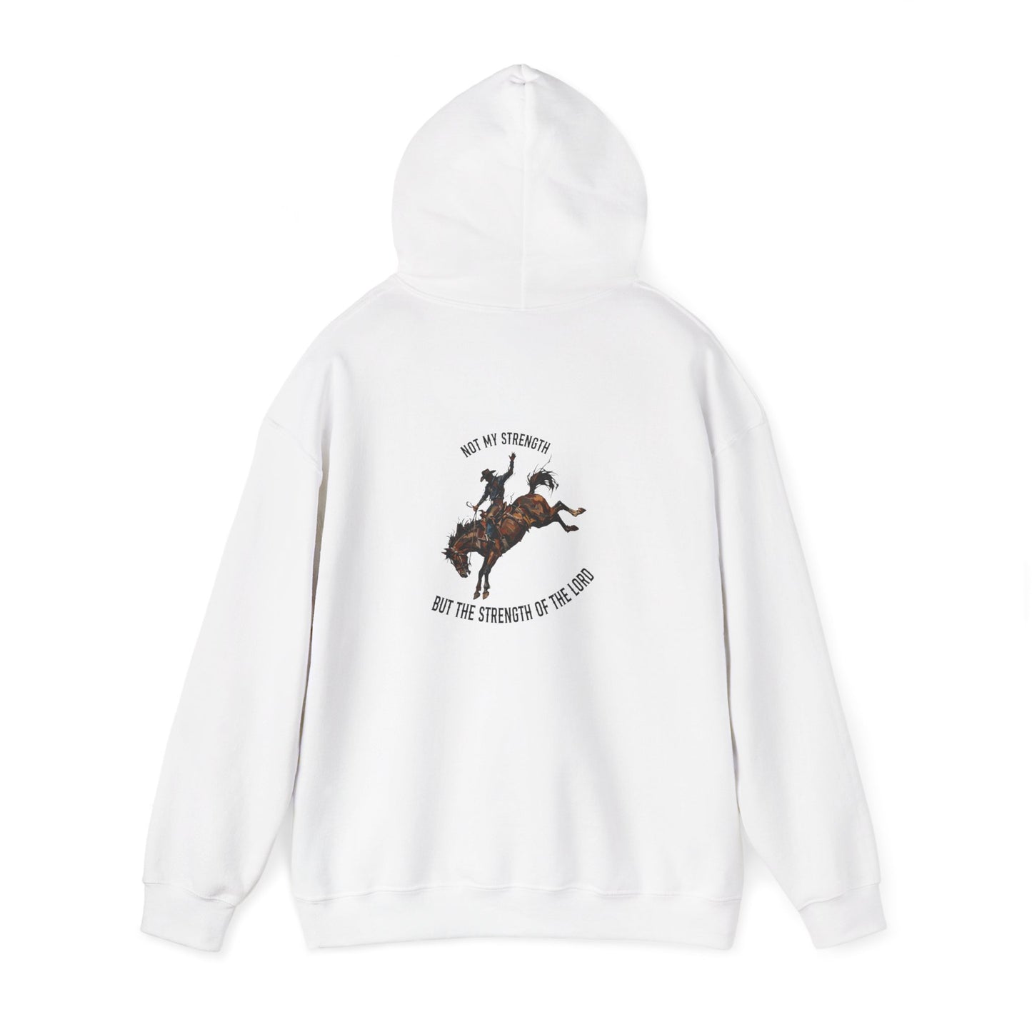 Hoodie — Bear River Cattle Co. Rodeo Bucking Horse Hoodie (Rise Up Stronger Back Print)