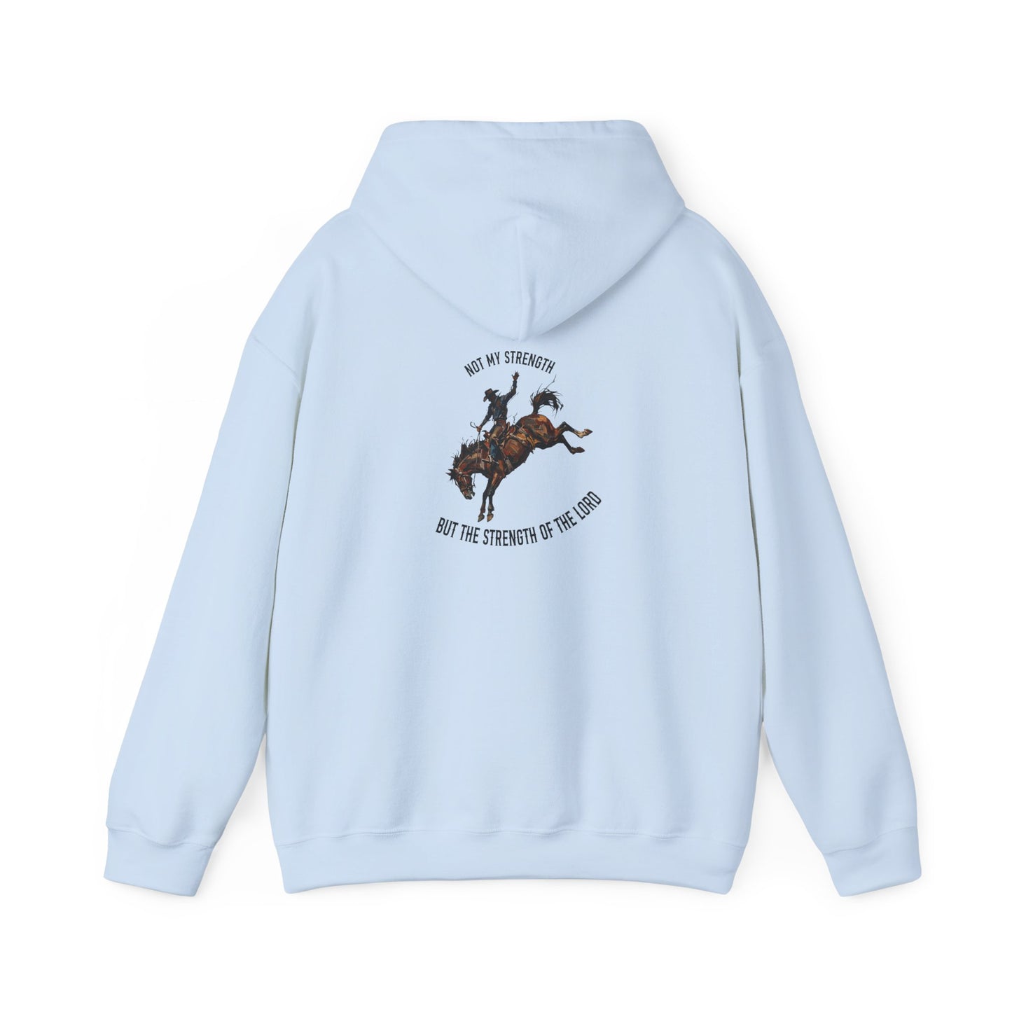 Hoodie — Bear River Cattle Co. Rodeo Bucking Horse Hoodie (Rise Up Stronger Back Print)