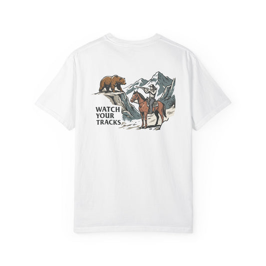'Watch Your Tracks' Graphic T-Shirt