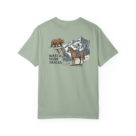 'Watch Your Tracks' Graphic T-Shirt